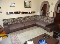 Sarokülő új, mintás háttámlákkal